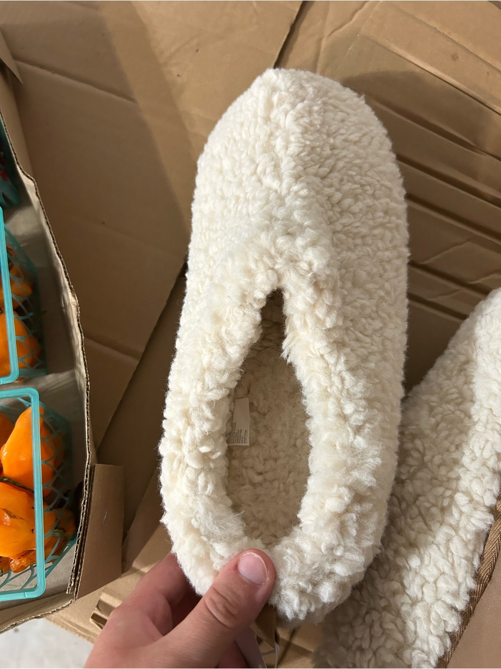 Auden Cream Sherpa Slip-On Women's Shoes